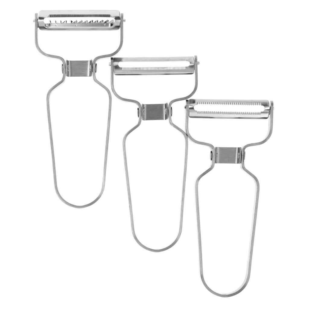 Professional Cross Vegetable Peeler for Crimping, Steel, DUKA