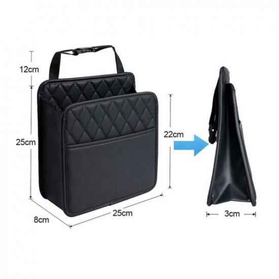 Car Accessories Seat Storage Bag PU Leather Multifunction Hanging Storage Pocket
