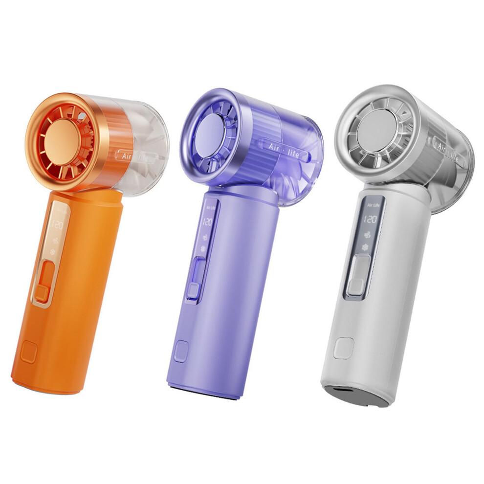 Portable Handheld Fan Portable 120 Speed Adjustable-White