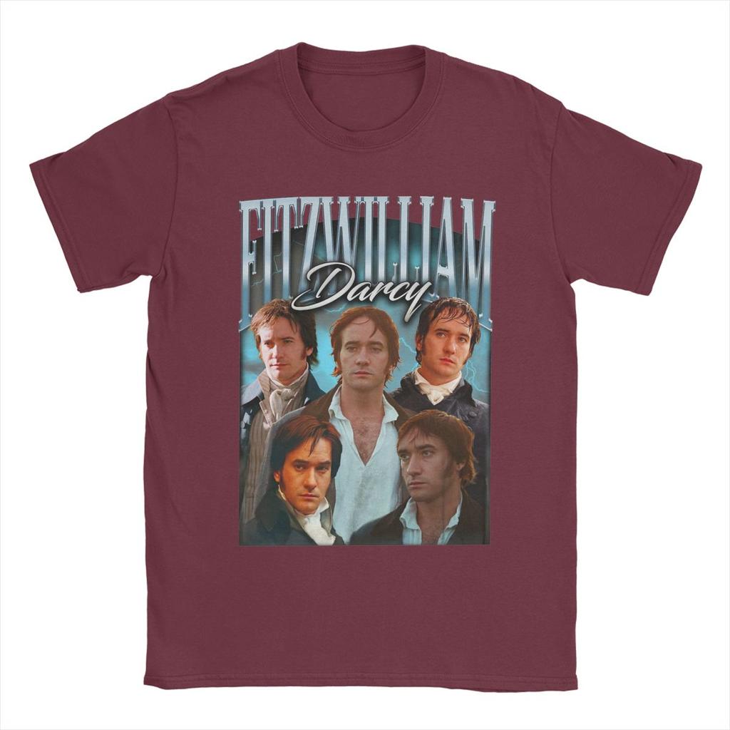 Vintage 90s Fitzwilliam Darcy Pride And Prejudice Men T Shirt Funny Tees O Neck T-Shirt Cotton Graphic Printed Clothes