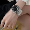 1pc of European and American Style Heavy-duty Hand-wound Coil Bracelet, Fashionable Design, Light Luxury Temperament, Punk Arm Ring