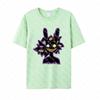 Trippy Multi Eye Jax Charakter Grafik T-Shirt, TADC Psychedelisches Kaninchen Cartoon Print Tee, Dunkles Gruseliges Style Kurzarm Top
