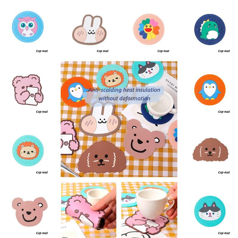 1 buc Desene Animate Adiabatic Silicon Izolat Termic Covoraș Băutură Cești de Cafea Suporturi Covoraș