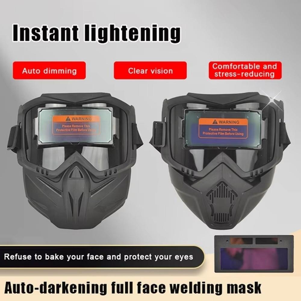 Face Protector Auto Darkening Welding Helmet Head-mounted Welding Face Shield Eye Safety