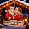 Xmas Tree Hanging Pendant Growing Old Together Since 2025 Personalized Acrylic Christmas Ornament Santa Couple Decoration
