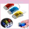 Hand Pressed Led Power Generation Plastic Flashlight Portable Light Outdoor Lamp