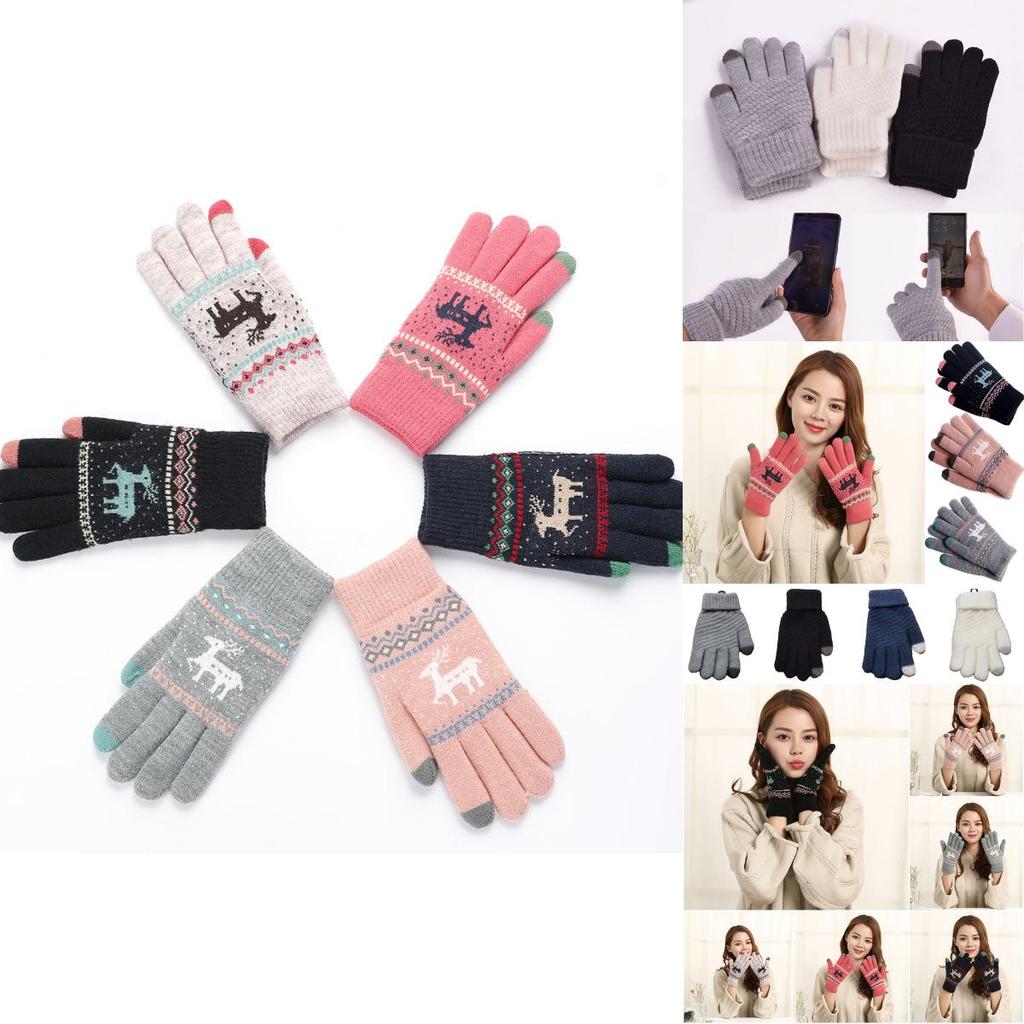 Screen Ladies Touch Gloves High Quality Thermal Warm Winter Tablet Knitted Wool