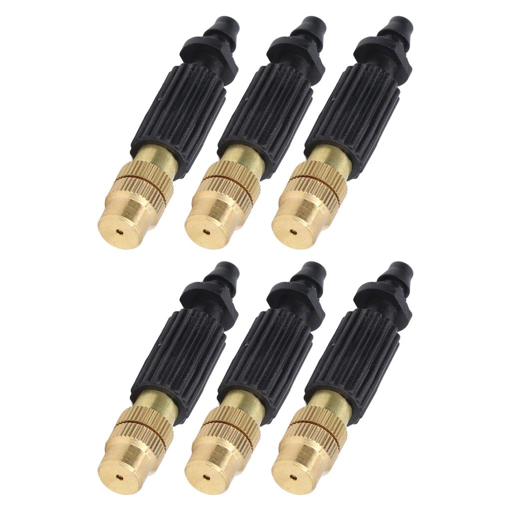 10pcs Atomizing Nozzle Brass Plastic Micro Misting Spray Head for Garden Irrigation