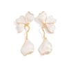 Ins Personality Trendy Oil Drop Petal Earrings Retro Geometric Gradient Resin Earrings for Women