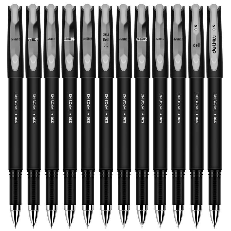 Deli S30 0.5mm Black Gel Pen