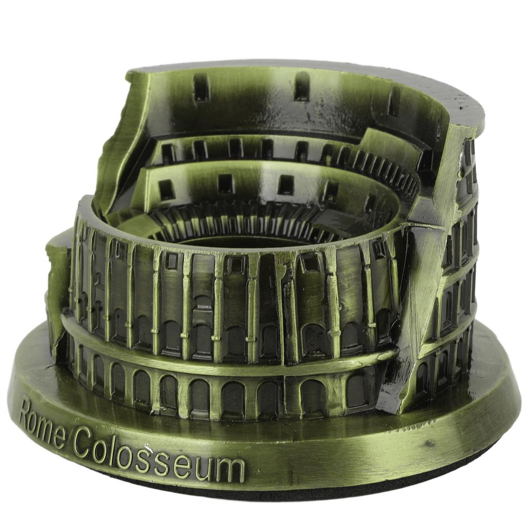 Vintage Roman Colosseum Model Miniature Roman Colosseum Arts Craft Office Home Desktop Decor