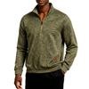 Men's Knit Pullover with Stand Collar and Light for Casual Wear