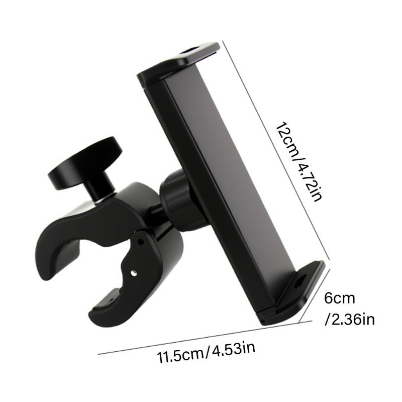 Portable Lightweight Phone Tablets Stand Clamp Easy To Carry For Use On Car Motorcycles And In Home Or Office Environment