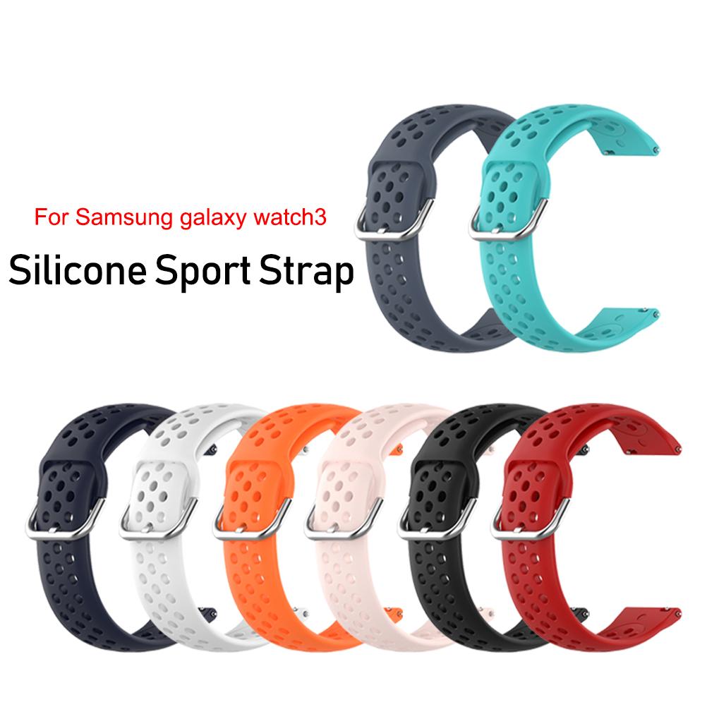 Sport Band for Samsung Galaxy Watch 3 Adjustable Silicone Strap Replacement