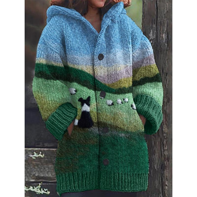 S-5XL для 2025 Новая куртка с 3D-принтом на осень и зиму, утолщенный кардиган с капюшоном S