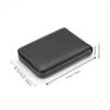 Elegant Pu Leather Business Card Holder for Men & Women - Secure Magnetic Closure Ideal for Office Use