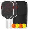 GEN4 Carbon Fiber Pickleball Paddle Set with T700 Matte Texture