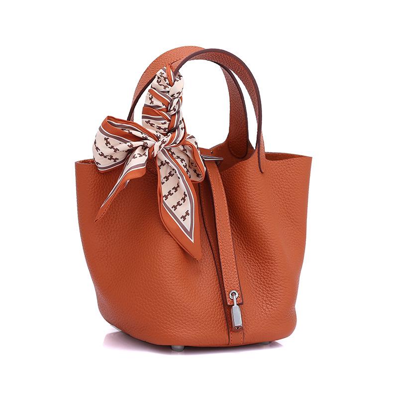 

Женская сумка-ведро TOGO из коровьей кожи — большая вместительная сумка из натуральной кожи, коллекция Весна/Лето 2022