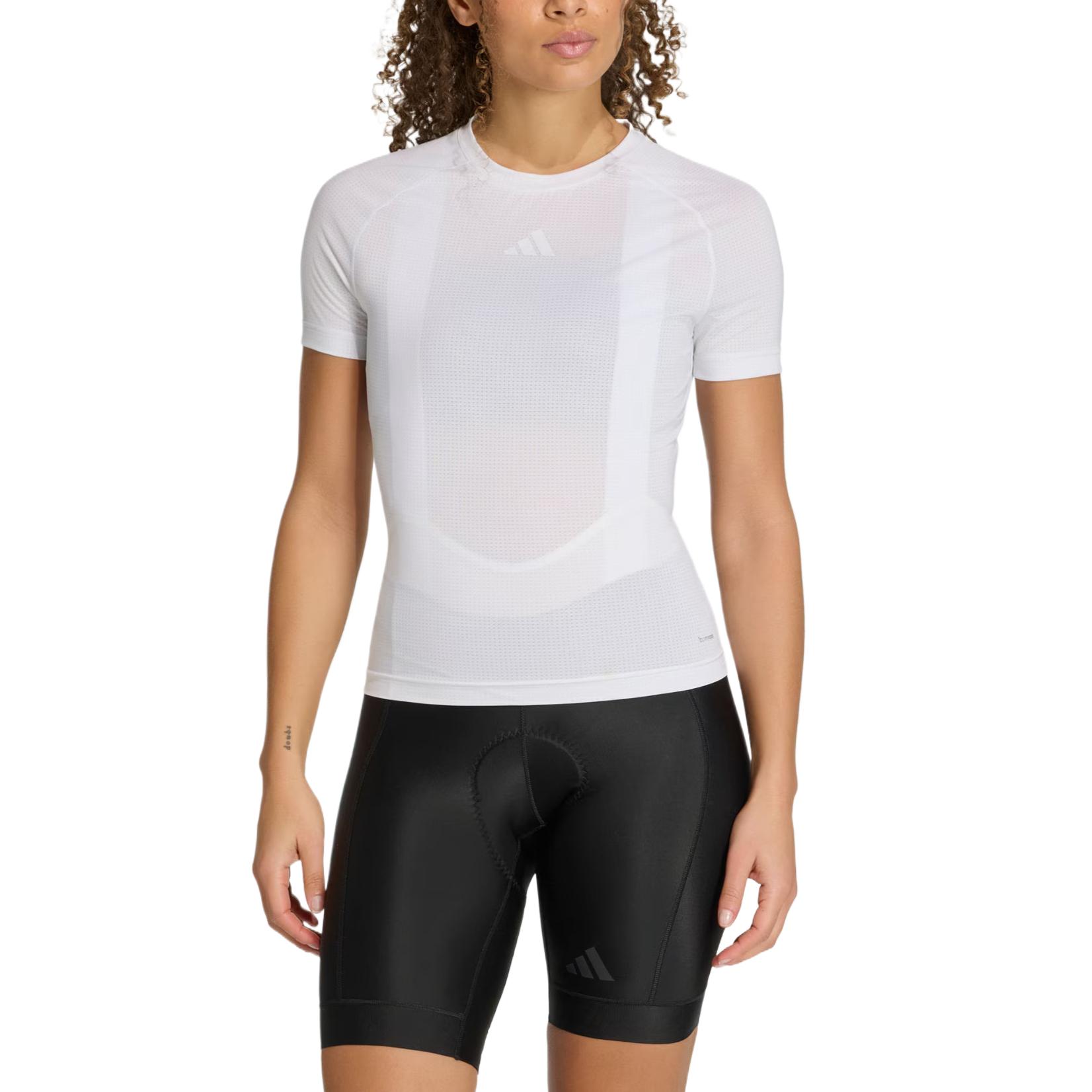 

Adidas Cycling Solid Color Raglan Sleeve Mesh Comfortable Soft Cycling Jersey Women jersey JZ6776 XS