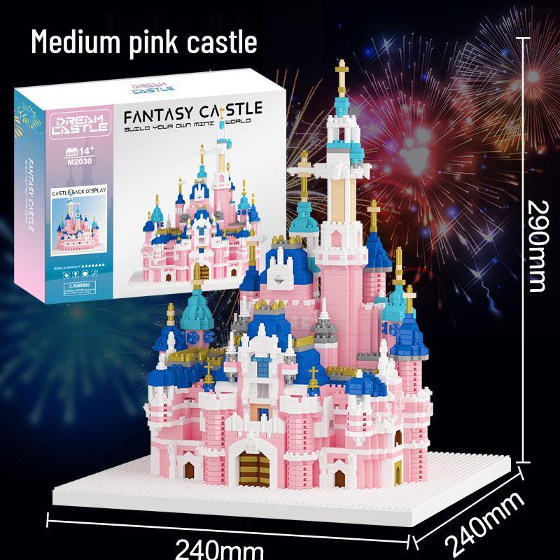 Princess Bouquet Cherry Blossom Castle Building Blocks - High Difficulty, Compatible for Girls' Birthday Gift