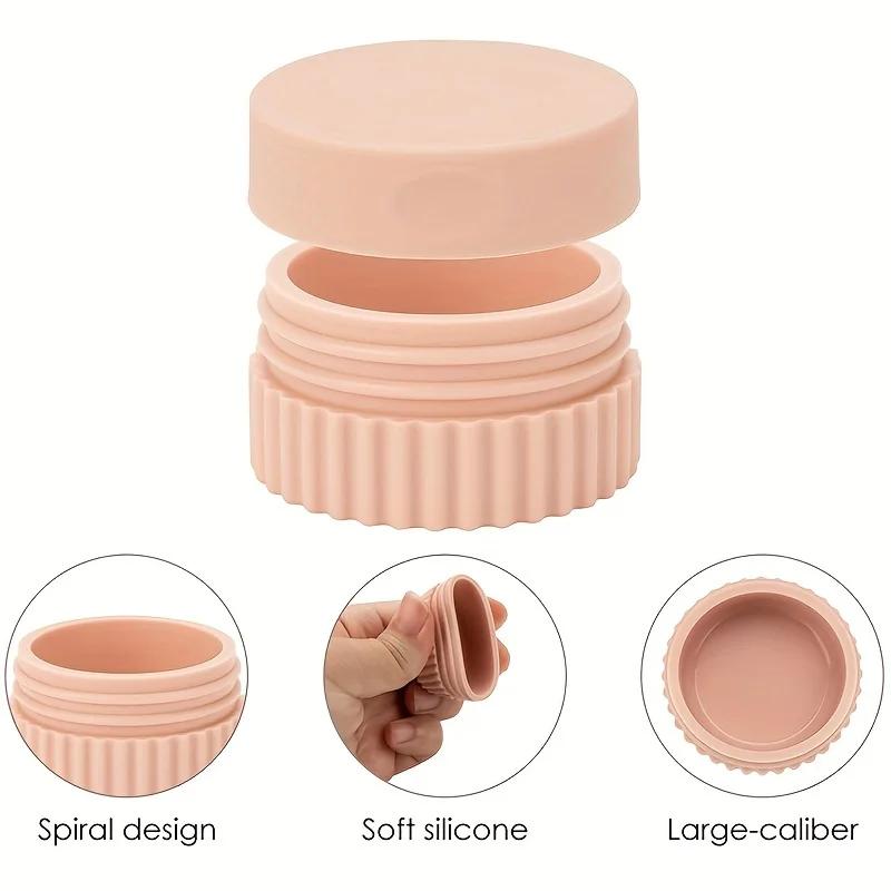 1pc Silicone Travel Containers Anti-Spill, Reusable, Perfect for Body Lotion, Hand Cream, Jewelry Storage Pill Organizer