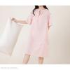 Yes Family Cotton Double Gauze Pajama Stylish Check Size Pink Women's 100% Dress, Knee-Length, Flattering, Pattern, L,