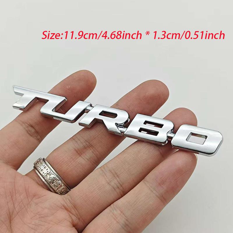 Car Sticker Turbocharged Turbo ABS 3D Badge Car Modification Accessories Rear Marking Side Marking Decorative Car-Sticker