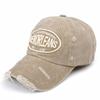 Unisex Washed Cotton Baseball Cap Letter Embroidered Vintage Snapback Hat Men And Women Streetwear Outdoor Sports Hats