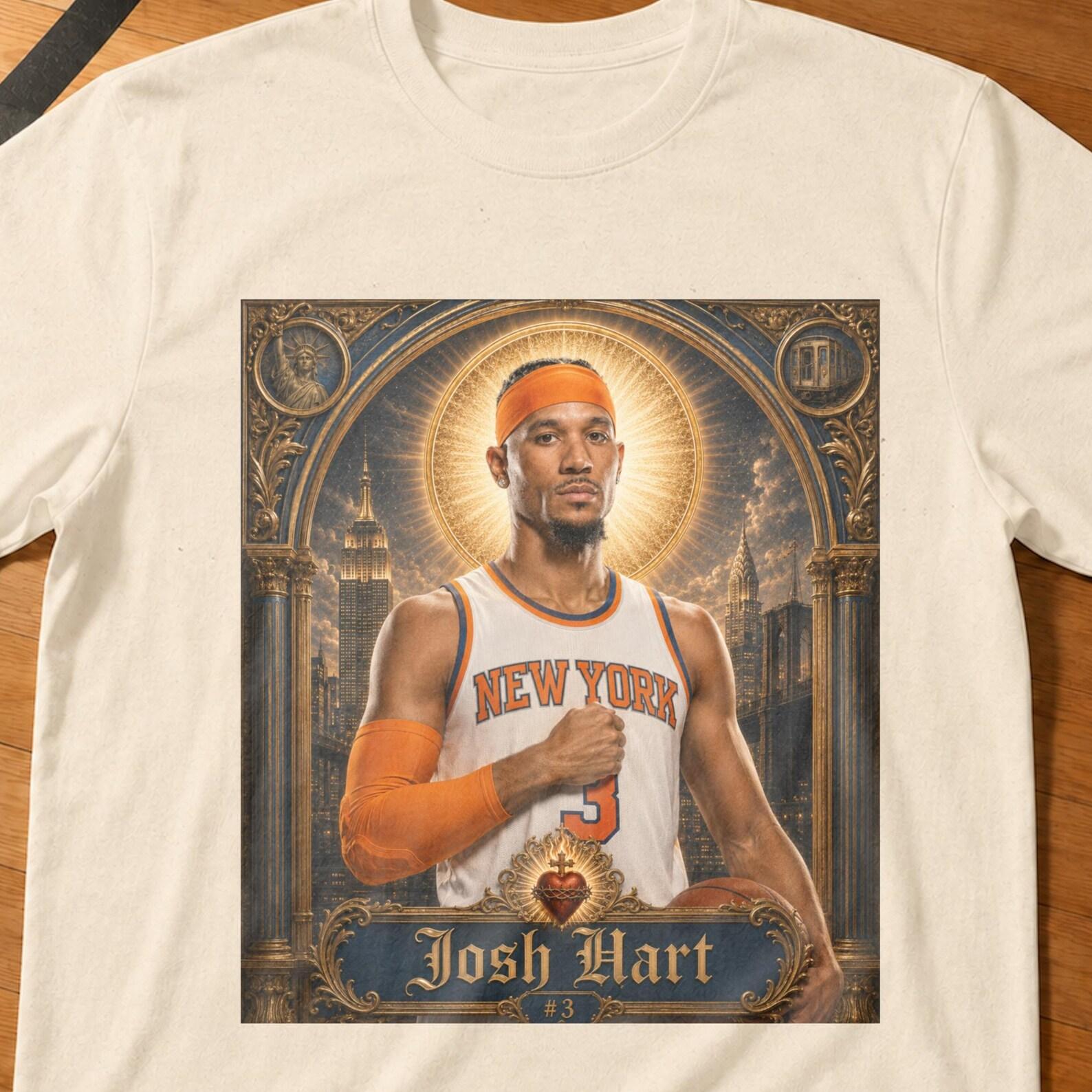 Saint Josh Hart Knicks Finals Shirt,Jalen Brunson OG Anunoby Towns Bridges Shirt,NY Hoops Gift,New York Knicks,Nba Finals XL