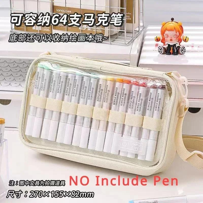 Languo 207/9 Colors Direct Liquid Color Acrylic Paint Pens Brush Marker Pen Painting DIY Card School Art Supply Stationery