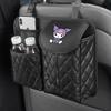 Sanrio Car Seat Back Storage Bag Leather Organizer Cinnamoroll Kuromi Hello Kitty Pochacco Pompompurin Mymelody Auto Collecting