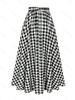 High-End Retro Plaid A-Line Skirt - Elegant, Versatile & Comfortable Slim Fit