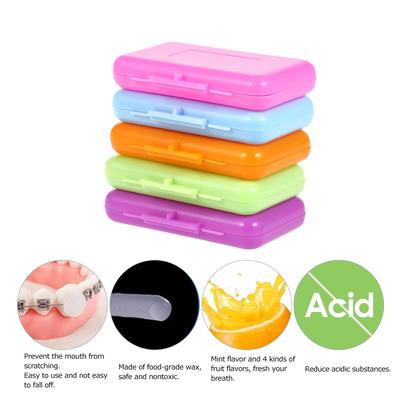 5pcs Dental Orthodontic Relief Wax Brace Gum Irritation Relief Wax Oral Hygiene