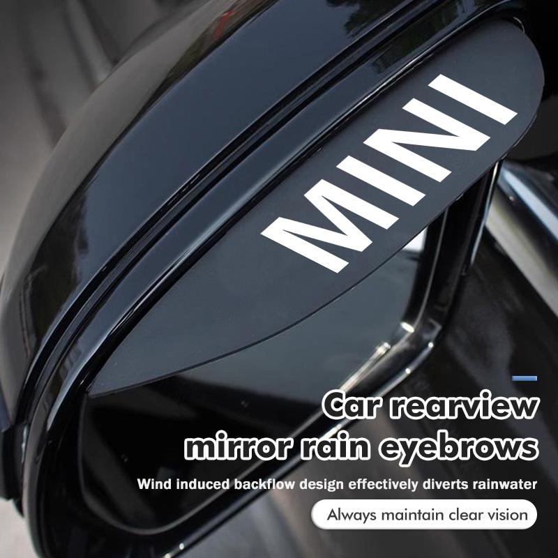 Czarny Samochód Lusterko Wsteczne Osłona Przeciwdeszczowa Brwi Akcesoria Dla MINI JCW F54 F55 F56 F60 R50 R52 R53 R56 R57 R58 R60 CLUBMAN