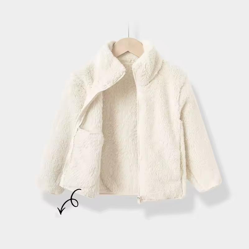 Children's Autumn Winter Padded Outerwear Boys Girls Fleece Coats Teenager Warm Clothing