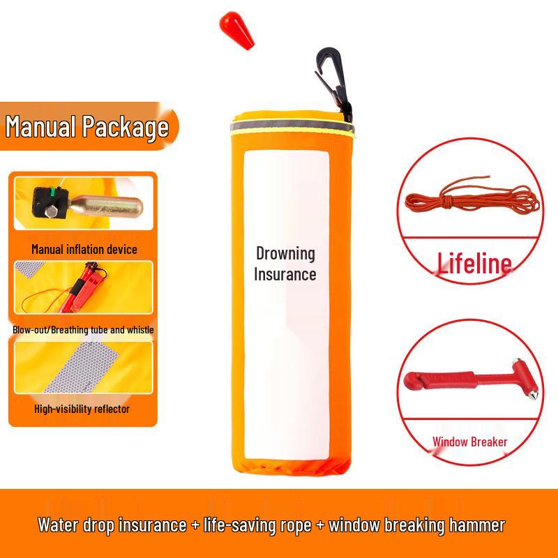 Huahongzhen Vehicle Auto-Inflate Life Buoy with Window Breaker