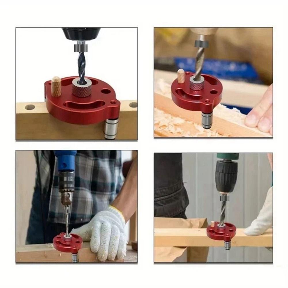 3-10mm Vertical Doweling Jig Kit with 3/8 Steel Bushing Woodworking Hole Puncher  Woodworking Tools