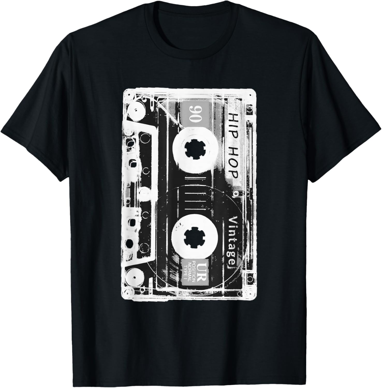 

Vintage Cassette Tape Hip Hop Music 80s 90s Retro Distressed TShirt - Men s Summer Cotton Graphic Tee 5XL різнокольоровий