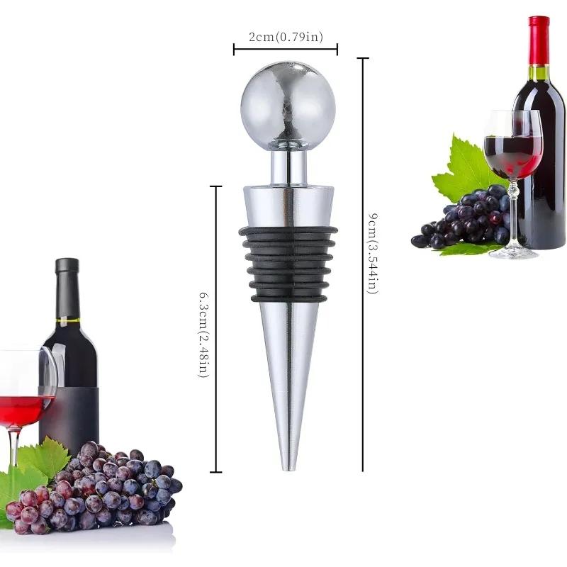 Bottle Stopper Wine Bottle Stopper Reusable Wine Corks Keep Wine Fresh Stopper Wine Corks for Camping Party Wedding Bar Tools