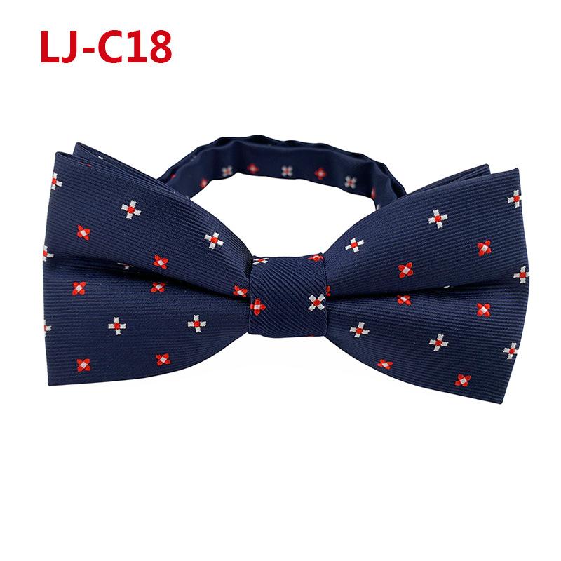 Fashion Blue Paisley Bowtie  Set for Men Wedding Business Party Luxury Pre-tied Men's Bow Tie Gifts