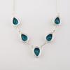 Apatite Gemstone Silver Necklace 925 Sterling Silver Handcrafted Necklace For Birthday RN-1-2