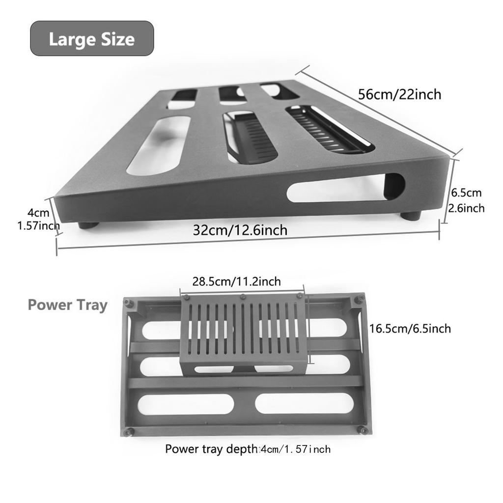 Alloy Guitar Pedal Board Guitar Effects Pedalboard Non Slip Universal Effect Bracket Bass Effect Board Mounting Tapes Accessorie