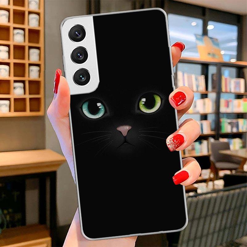 Cat Cute Kitten Cartoon Cover Phone Case For Samsung Galaxy S26 S25 Edge S24 Ultra S23 S22 Plus S21 S20 FE Soft Fundas Shell Gal