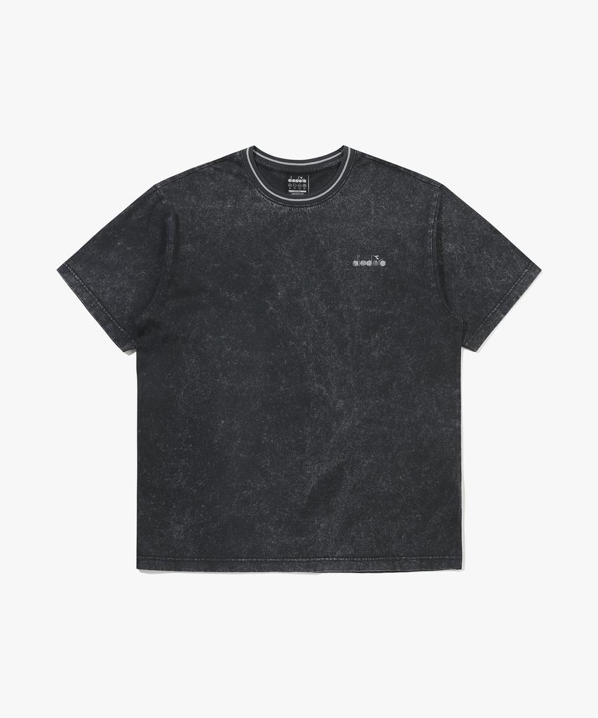 Diadora Washed Graphic Short Sleeve T-Shirt Dark Grey