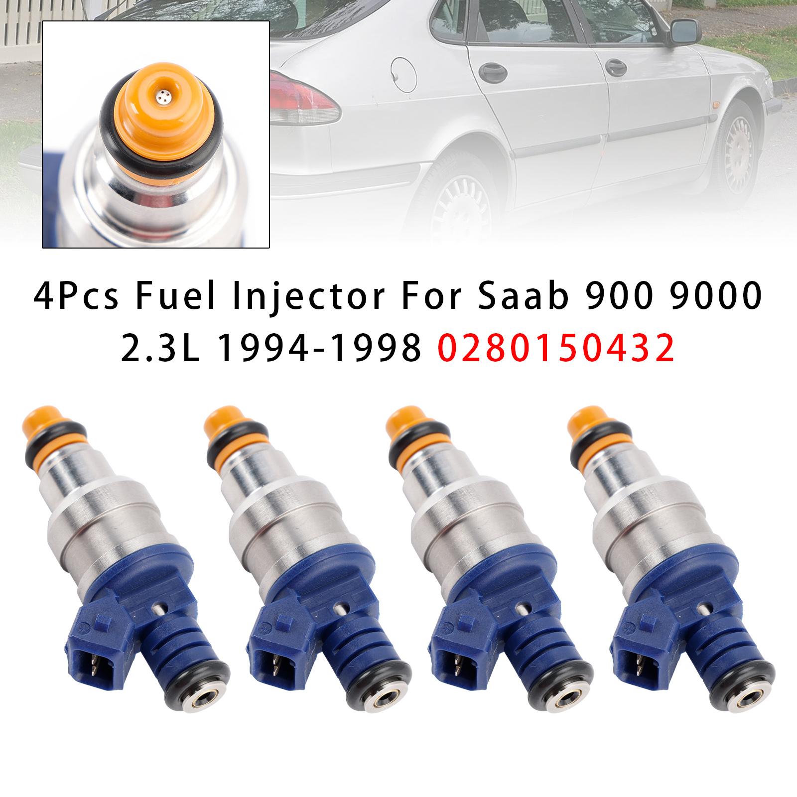 

4Pcs Fuel Injector For Saab 900 9000 2.3L 1994-1998 0280150432