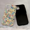 3D Floral Embroidery iPhone16 Pro Max & iPhone 15/11 Case with Double Layer Film Protection