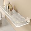 Wall Mounted Acrylic Shower Shelf Stainless Steel Storage Organizer Rack  Shower