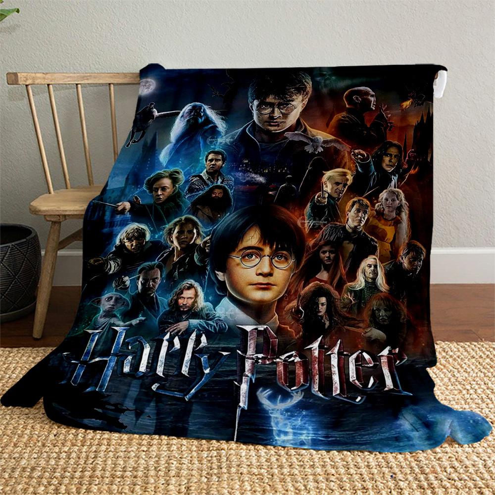 1 szt. Harry Potter, Hogwart, Magiczny Koc Flanelowy Outdoor na Cały Sezon Miękki Ciepły, Wystrój Domu 1031210