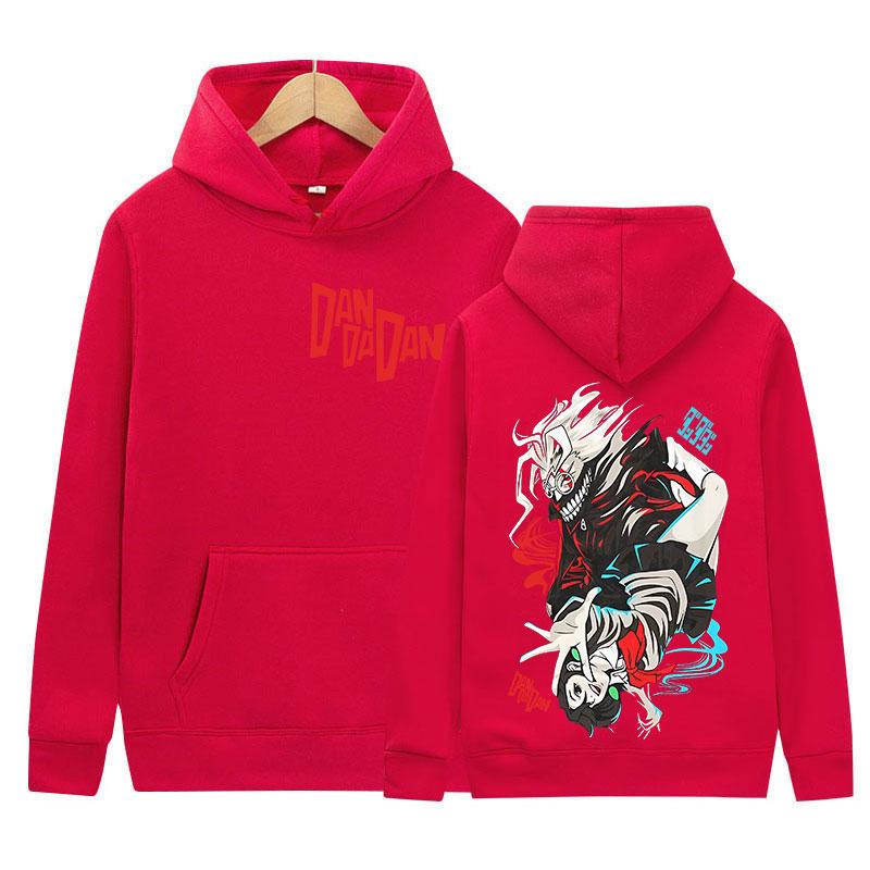 Japanese Anime Dandadan Okarun Dan Da Dan Print Hoody Mens Women Casual Pullover Sweatshirt Gothic Oversized Long Sleeve Hoodies