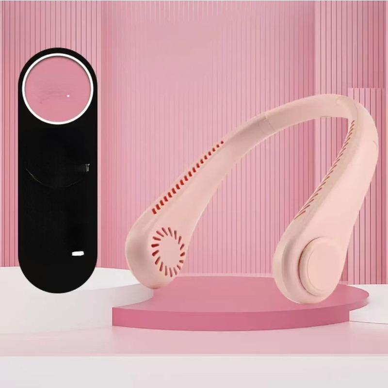 1pc Rechargeable Portable Neck Fan - Bladeless Personal Fan For Outdoor Sports - Hands-Free Cooling Solution